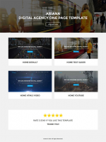 Ariana – Digital Agency One Page Joomla Theme (Joomla)