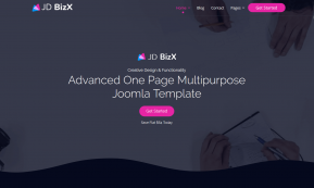 JD BizX – Creative One Page Multipurpose Joomla Template (Joomla)